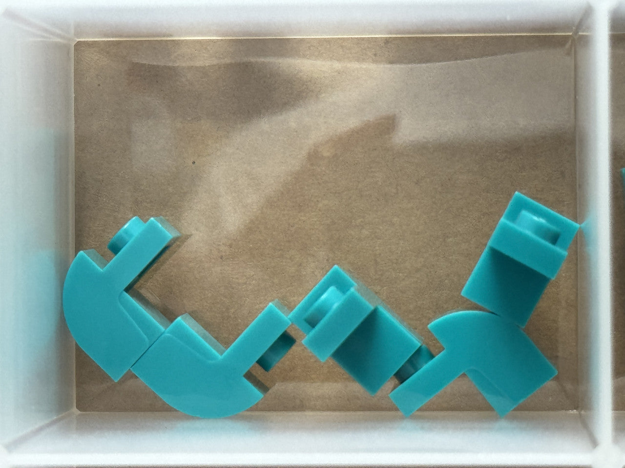 LEGO Parts - Dark Turquoise Slope, Curved 2 x 1 x 1 1/3 - No 6091 - QTY 5