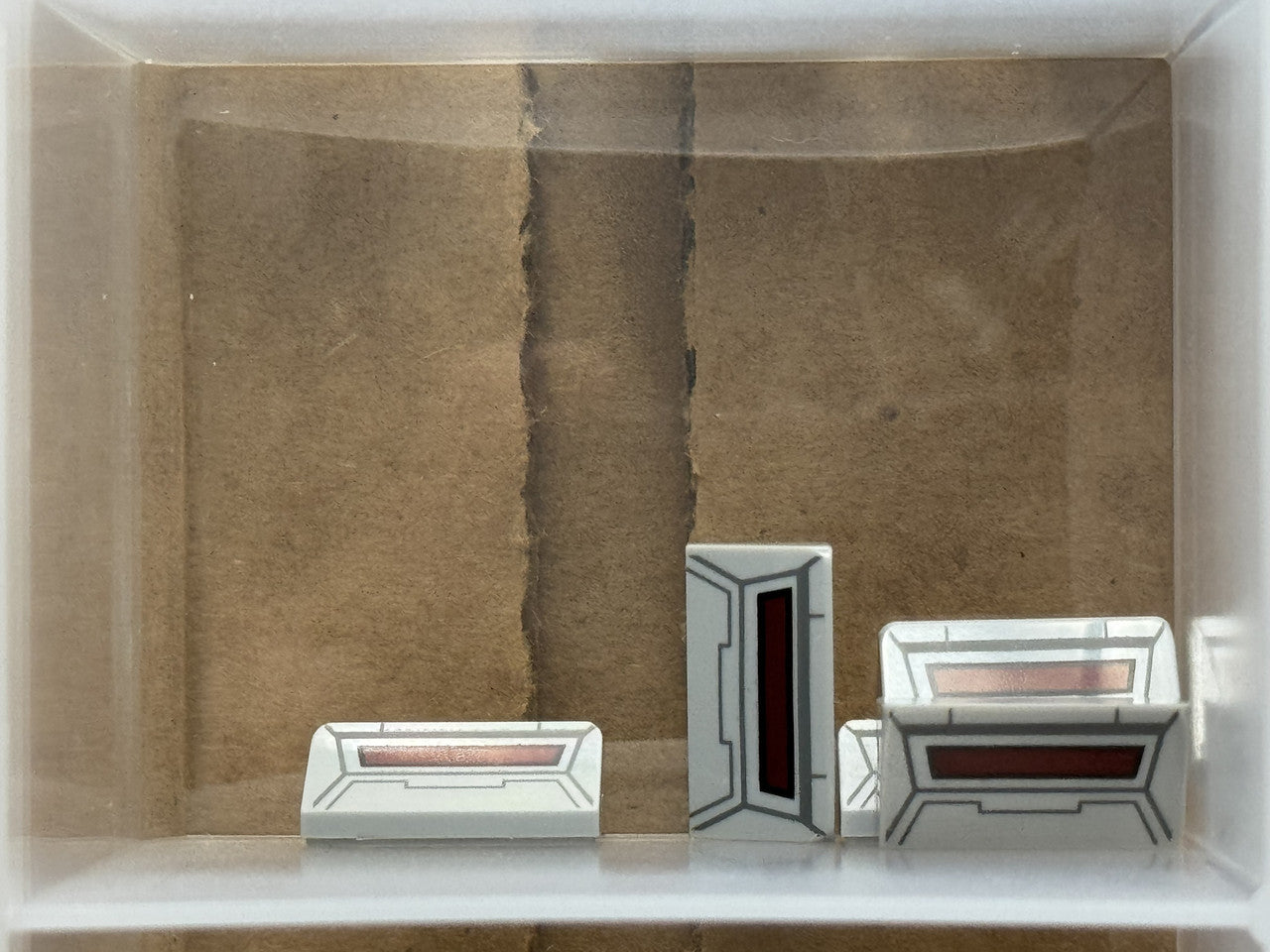 LEGO Parts - Light Bluish Gray Slope 30 1 x 2 AT-AT - No 85984pb213 - QTY 5