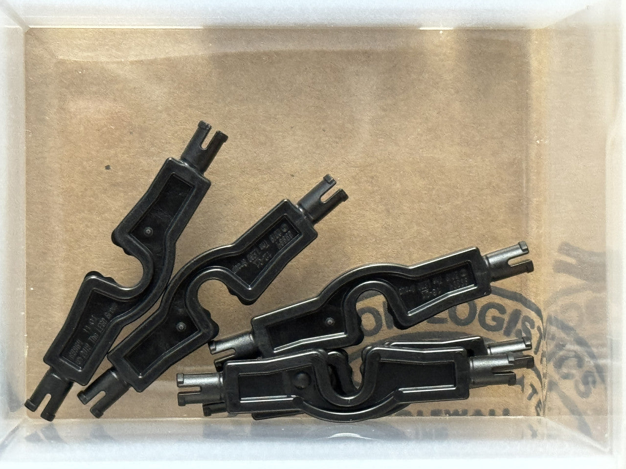 LEGO Parts - Black Vehicle Flattened Cutout Wheels Holders - No 69964 - QTY 5