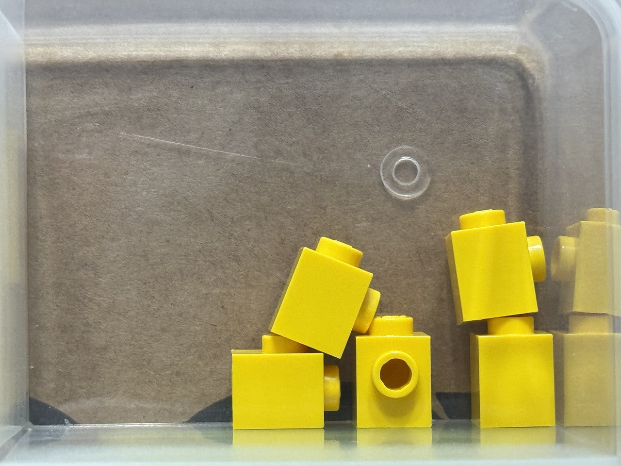 LEGO Parts - Yellow Brick, Modified 1 x 1 with Stud on Side - No 87087 - QTY 5