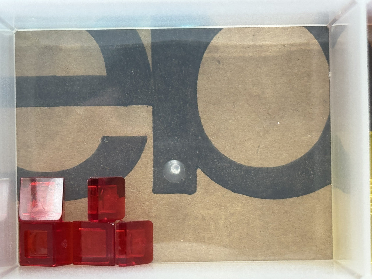 LEGO Parts - Trans-Red Slope 30 1 x 1 x 2/3 - No 54200 - QTY 5