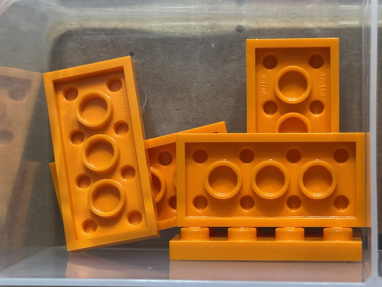 LEGO Parts - Orange Plate 2 x 4 - No 3020 - QTY 5