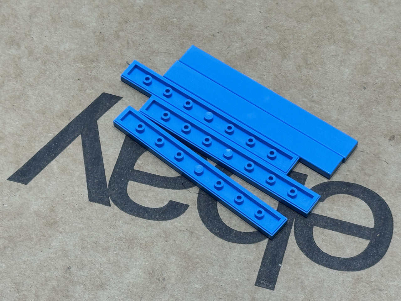 LEGO Parts - Dark Azure Tile 1 x 8 - No 4162 - QTY 5