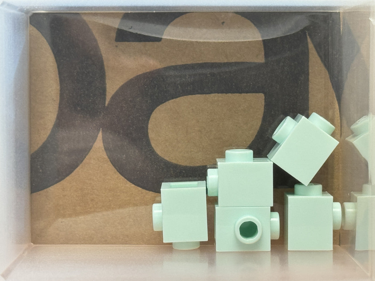 LEGO Parts - Light Aqua Brick 1 x 1 with Stud on Side - No 87087 - QTY 5