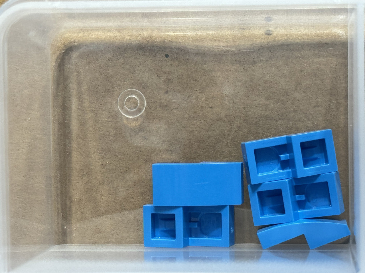 LEGO Parts - Dark Azure Slope, Curved 2 x 1 x 2/3 - No 11477 - QTY 5