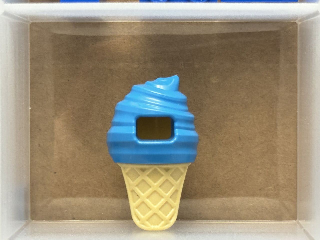 LEGO Parts - Dark Azure Minifigure Head Cover Ice Cream - No 80678pb01 - QTY 1