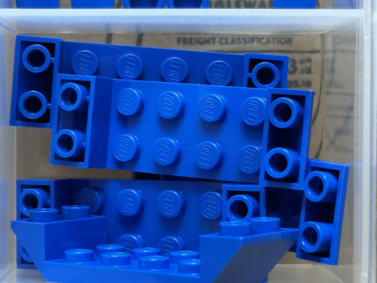 LEGO Parts - Blue Slope, Inverted 45 6 x 2 Double 2 x 4 - No 22889 - QTY 5