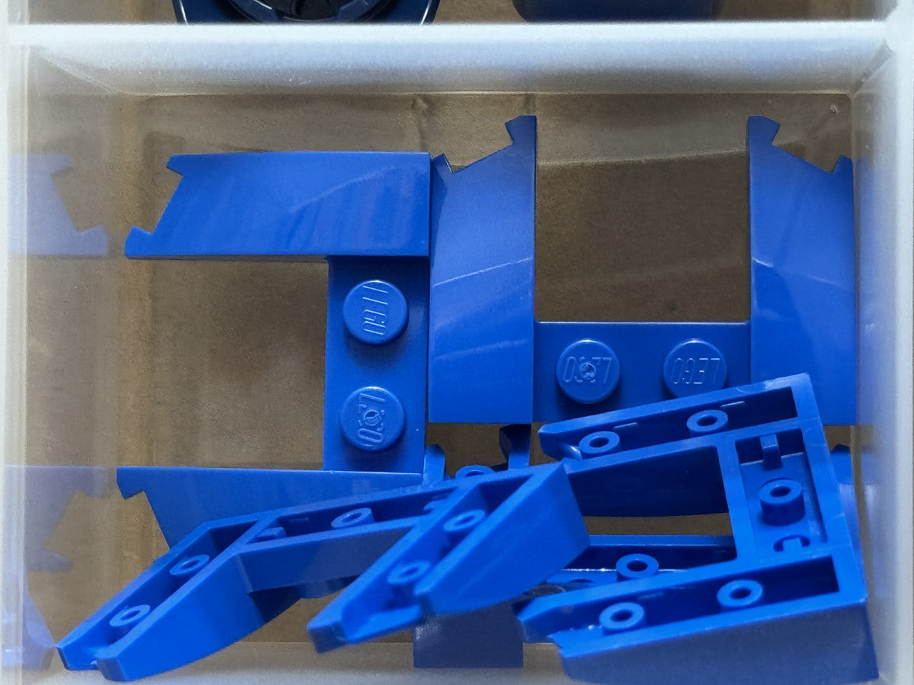 LEGO Parts - Blue Wedge 3 x 4 x 2/3 Curved with Cutout - No 11291 - QTY 5