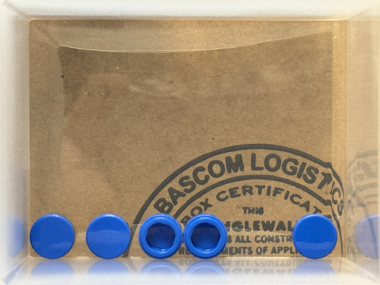 LEGO Parts - Blue Tile, Round 1 x 1 - No 98138 - QTY 5
