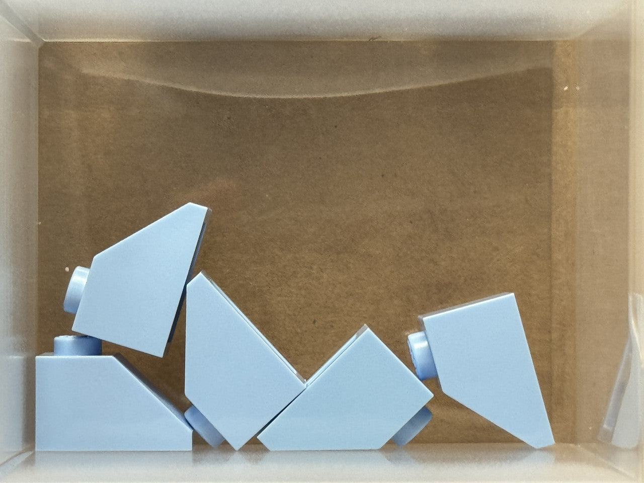 LEGO Parts - Bright Light Blue Slope 45 2 x 1 - No 3040 - QTY 5