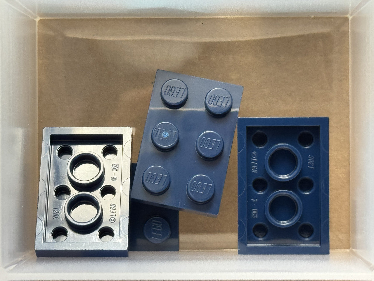 LEGO Parts - Dark Blue Plate 2 x 3 - No 3021 - QTY 5