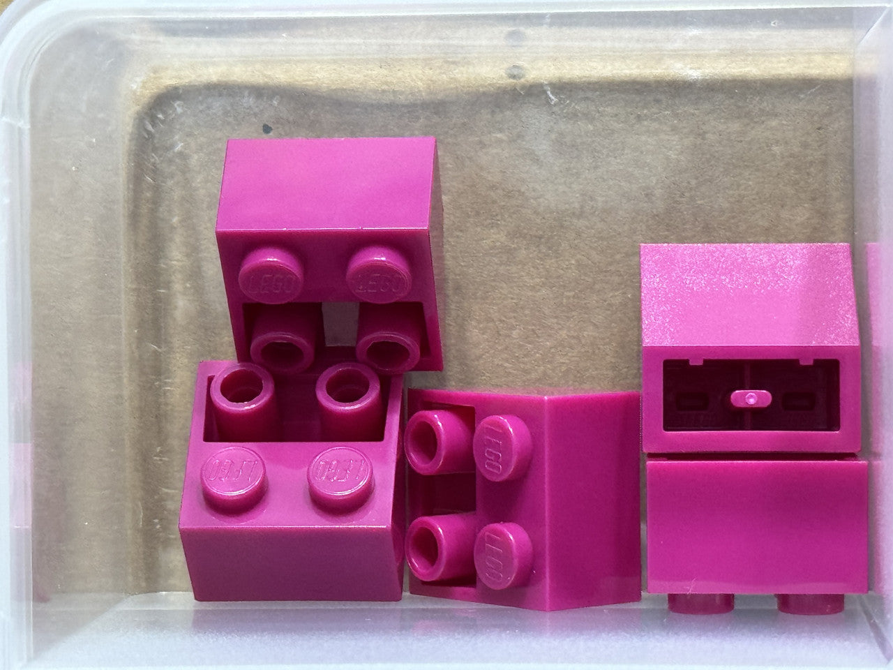 LEGO Parts - Magenta Slope, Inverted 45 2 x 2 - No 3660 - QTY 5