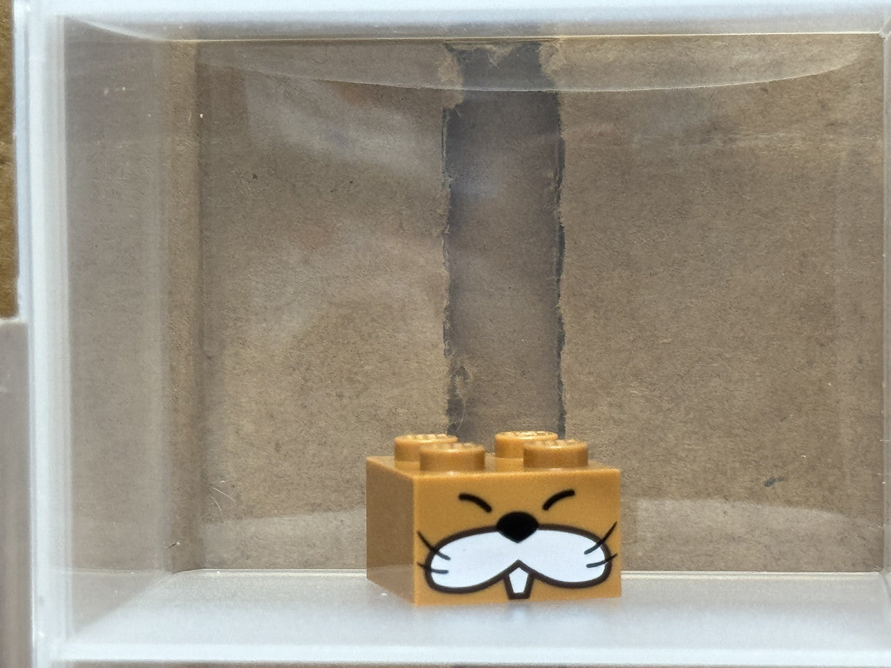 LEGO Parts - Medium Nougat Brick 2 x 2 Monty Mole - No 3003pb119 - QTY 1