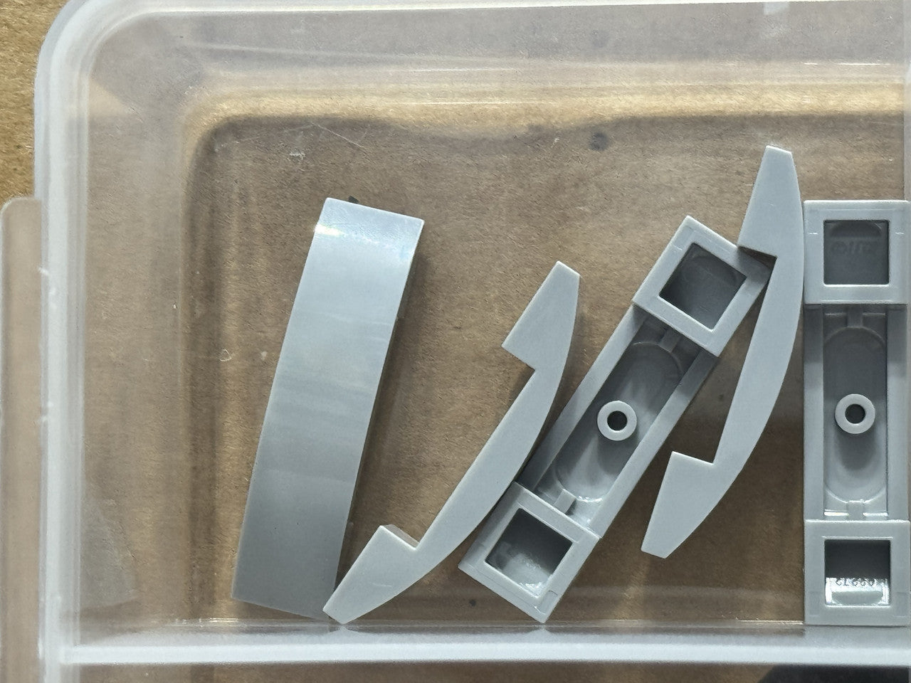 LEGO Parts - Light Bluish Gray Slope, Curved 4 x 1 Double - No 93273 - QTY 5