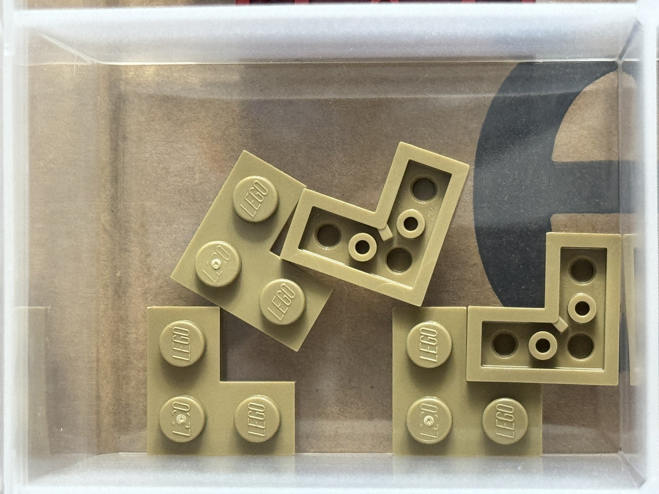 LEGO Parts - Dark Tan Plate 2 x 2 Corner - No 2420 - QTY 5
