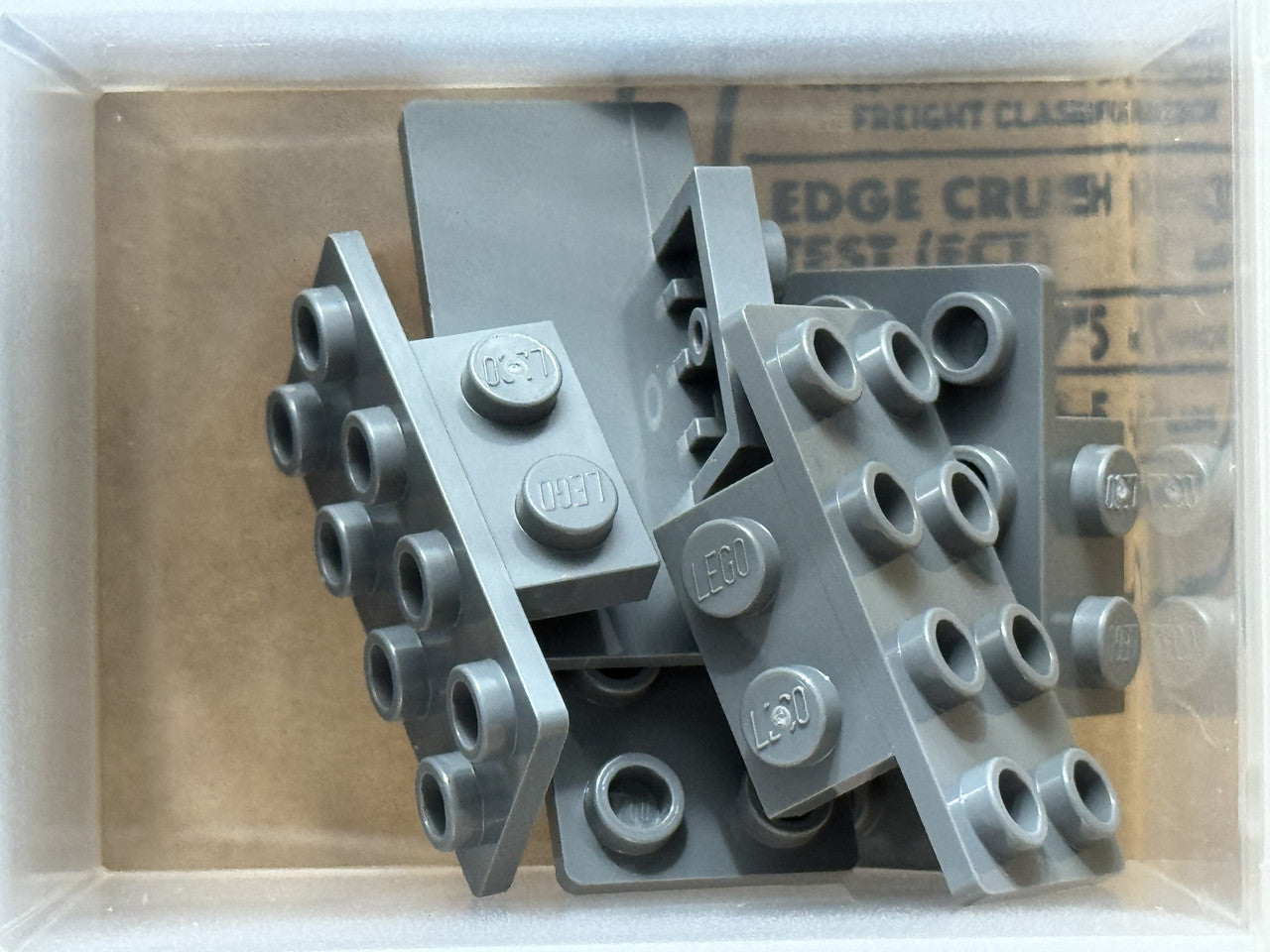 LEGO Parts - Dark Bluish Gray Bracket 1 x 2 - 2 x 4 - No 93274 - QTY 5
