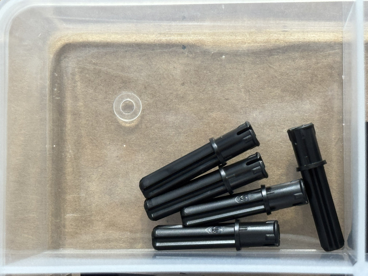 LEGO Parts - Black Technic, Axle 2L with Pin - No 18651 - QTY 5