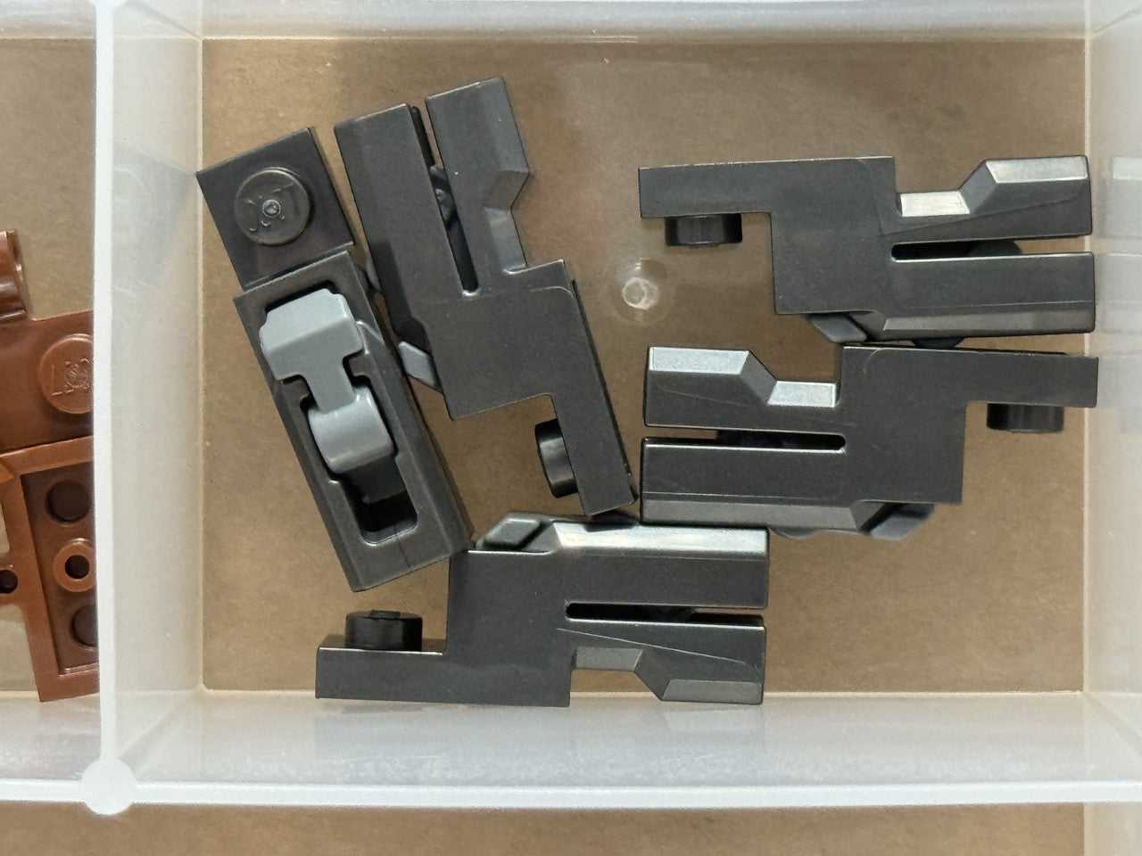 LEGO Parts - Pearl Dark Gray Launcher, 1 x 2 Mini Blaster - No 69754c01 - QTY 5