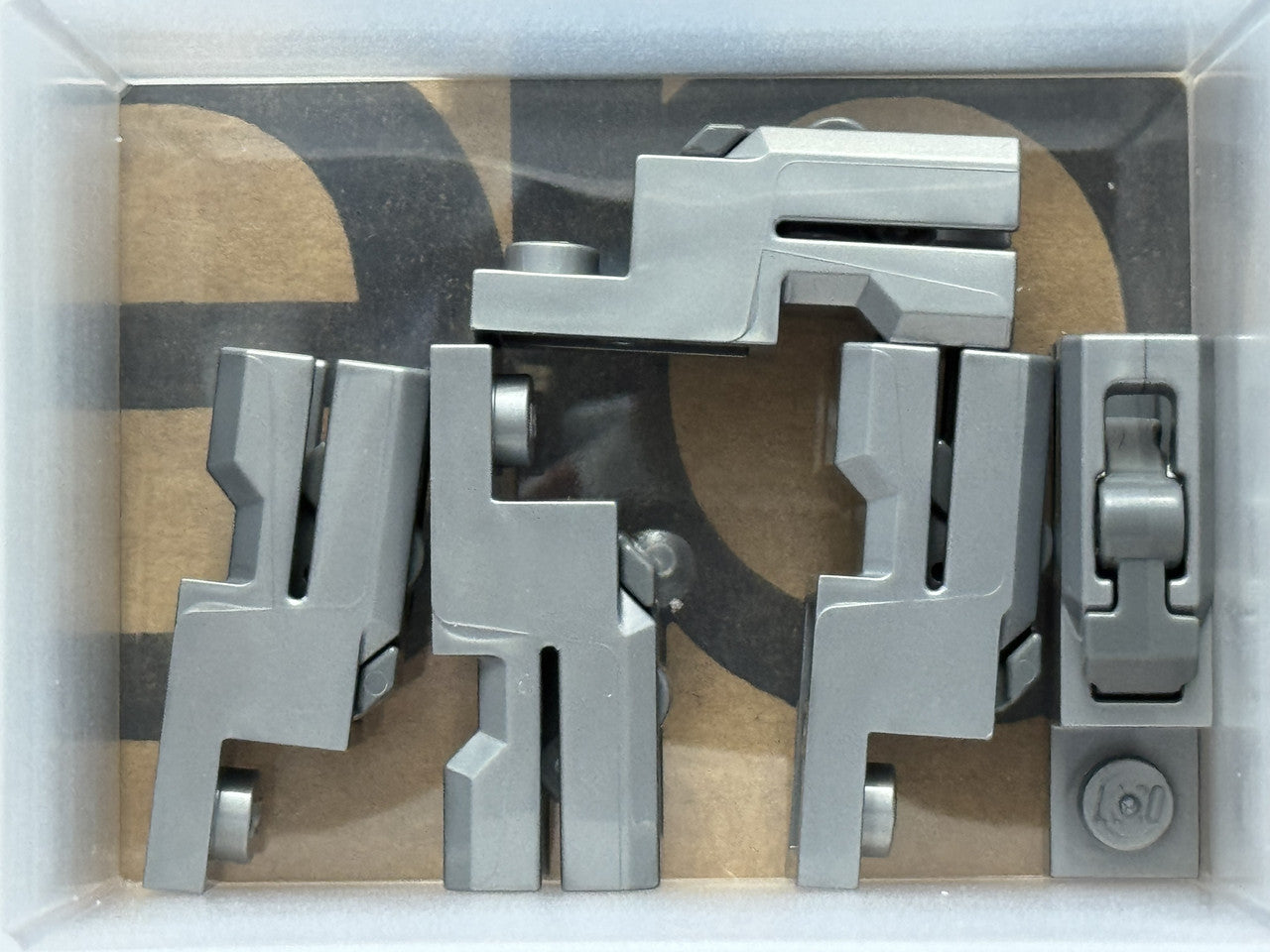 LEGO Parts - Flat Silver Launcher, 1 x 2 Mini Blaster - No 69754c01 - QTY 5