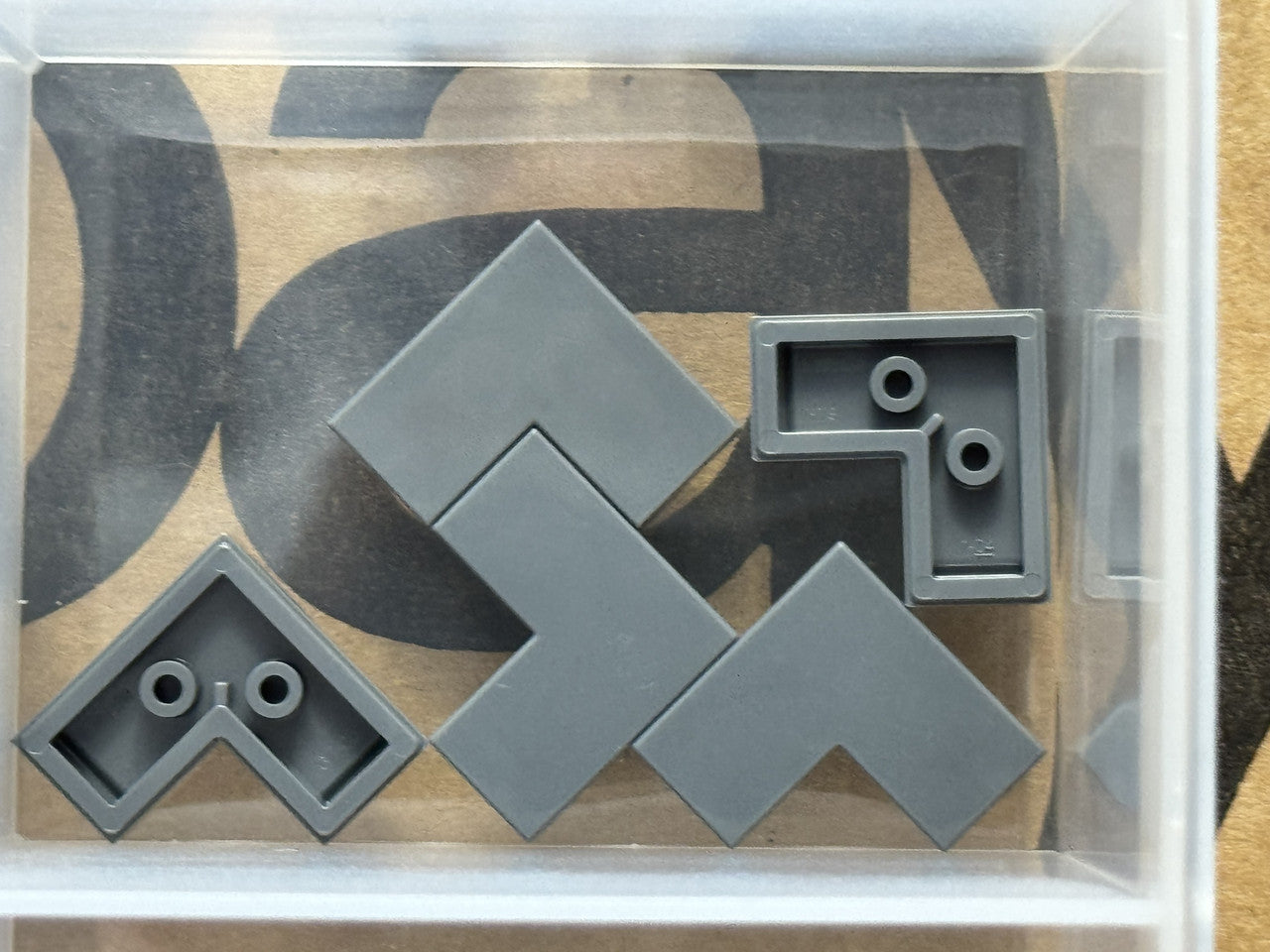 LEGO Parts - Dark Bluish Gray Tile 2 x 2 Corner - No 14719 - QTY 5