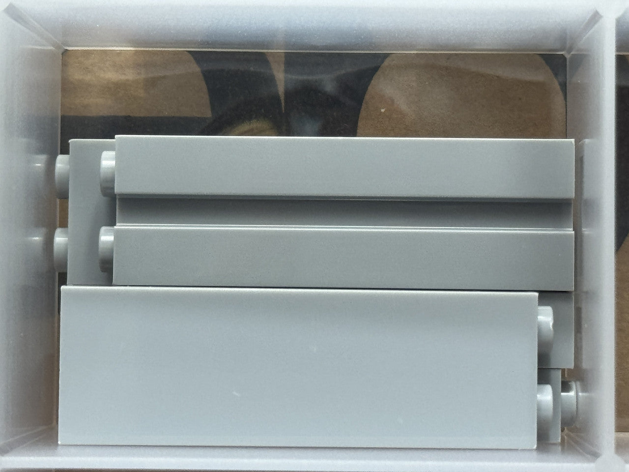 LEGO Parts - Light Bluish Gray Brick 1 x 2 x 5 with Channel - No 88393 - QTY 5