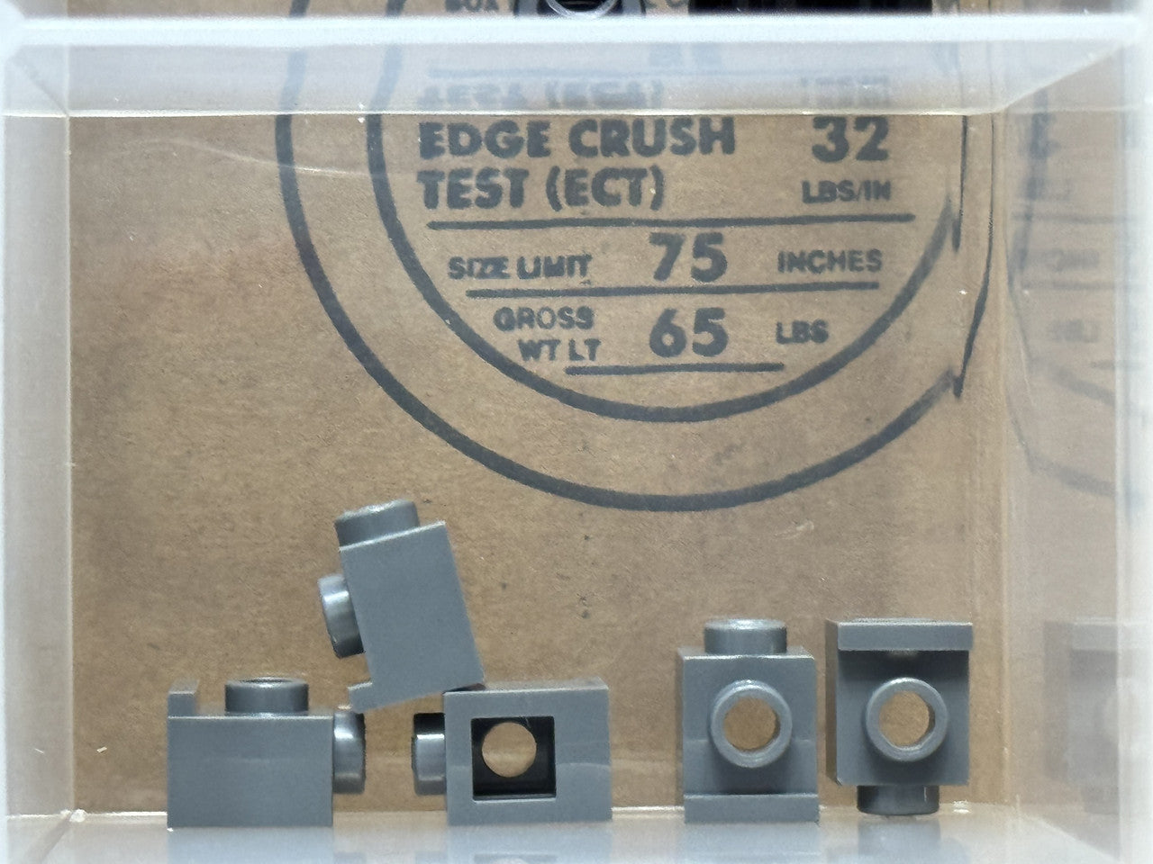 LEGO Parts - Dark Bluish Gray Brick 1 x 1 with Headlight - No 4070 - QTY 5