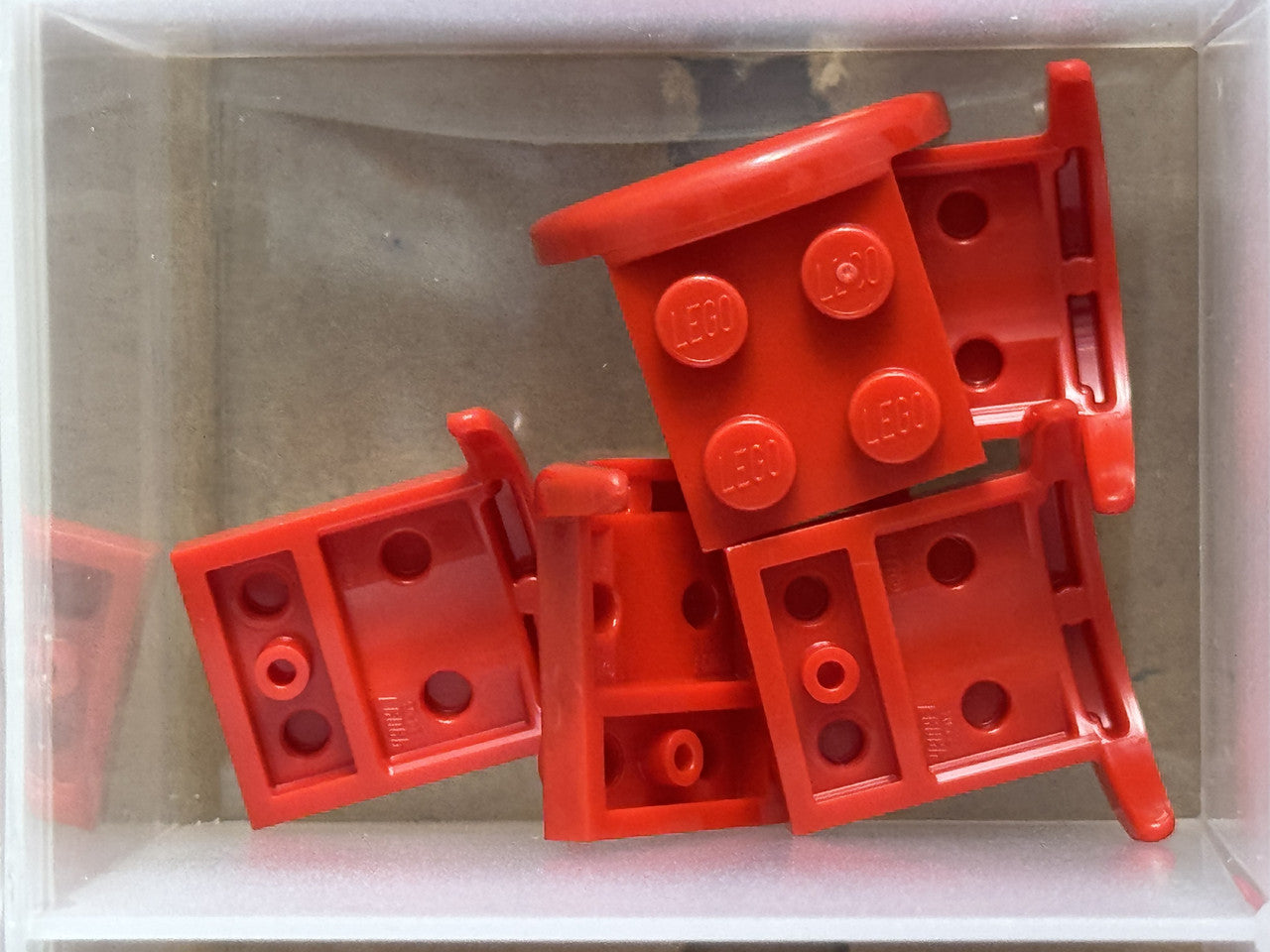 LEGO Parts - Red Vehicle, Mudguard 3 x 3 x 1 with Arch Round - No 49097 - QTY 5