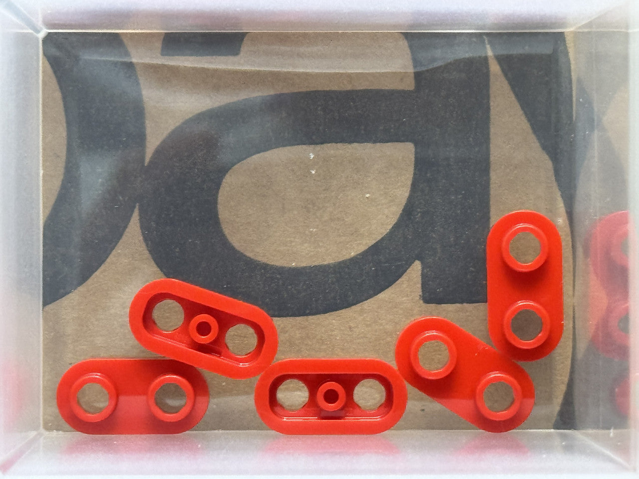 LEGO Parts - Red Plate, Round 1 x 2 with Open Studs - No 35480 - QTY 5