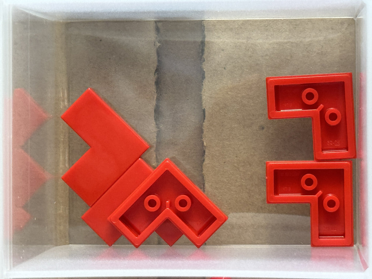 LEGO Parts - Red Tile 2 x 2 Corner - No 14719 - QTY 5