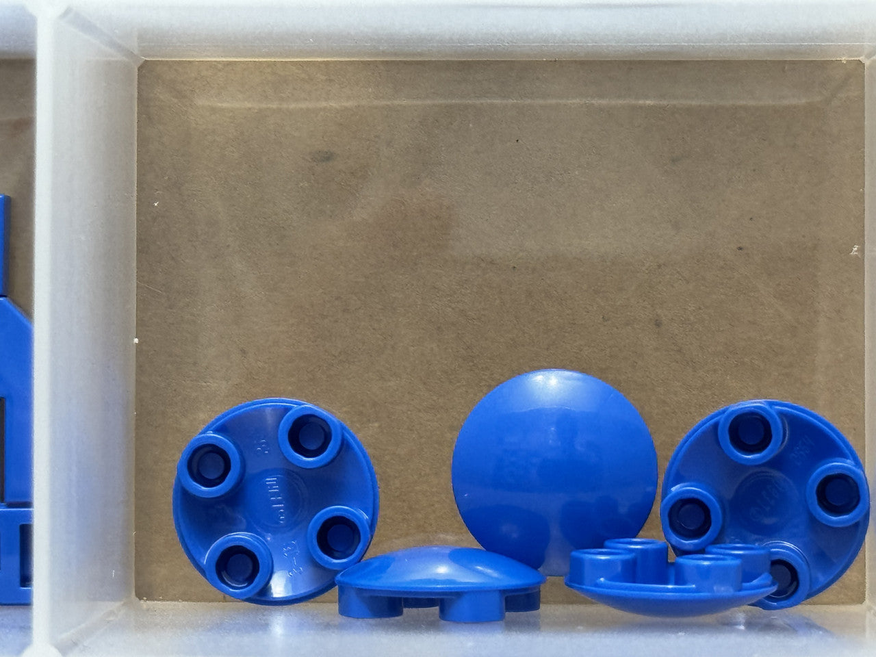 LEGO Parts - Blue Plate, Round 2 x 2 (Boat Stud) - No 2654 - QTY 5