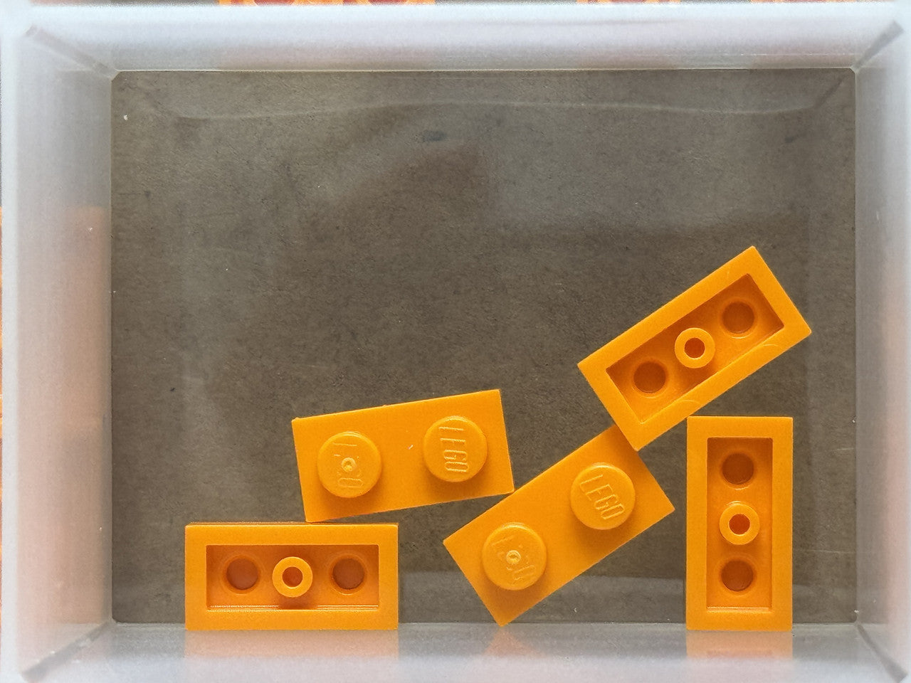 LEGO Parts - Orange Plate 1 x 2 - No 3023 - QTY 5