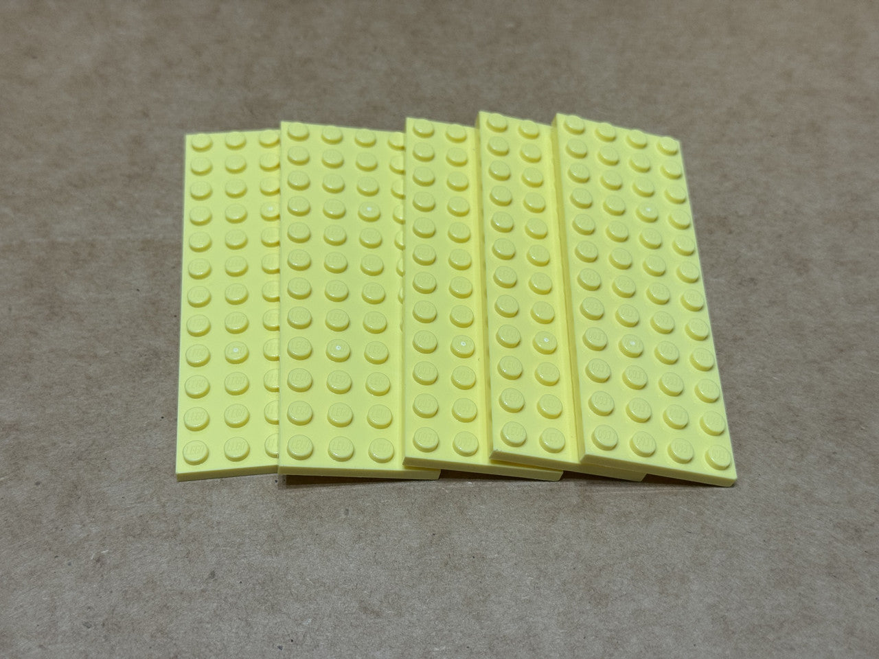 LEGO Parts - Bright Light Yellow Plate 4 x 12 - No 3029 - QTY 5