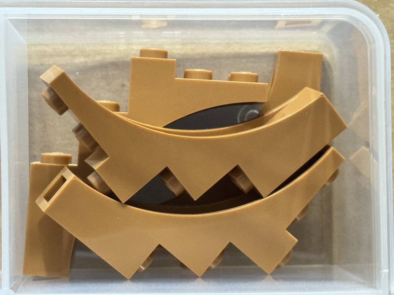 LEGO Parts - Medium Nougat Arch 1 x 5 x 4 - Continuous Bow - No 2339 - QTY 5