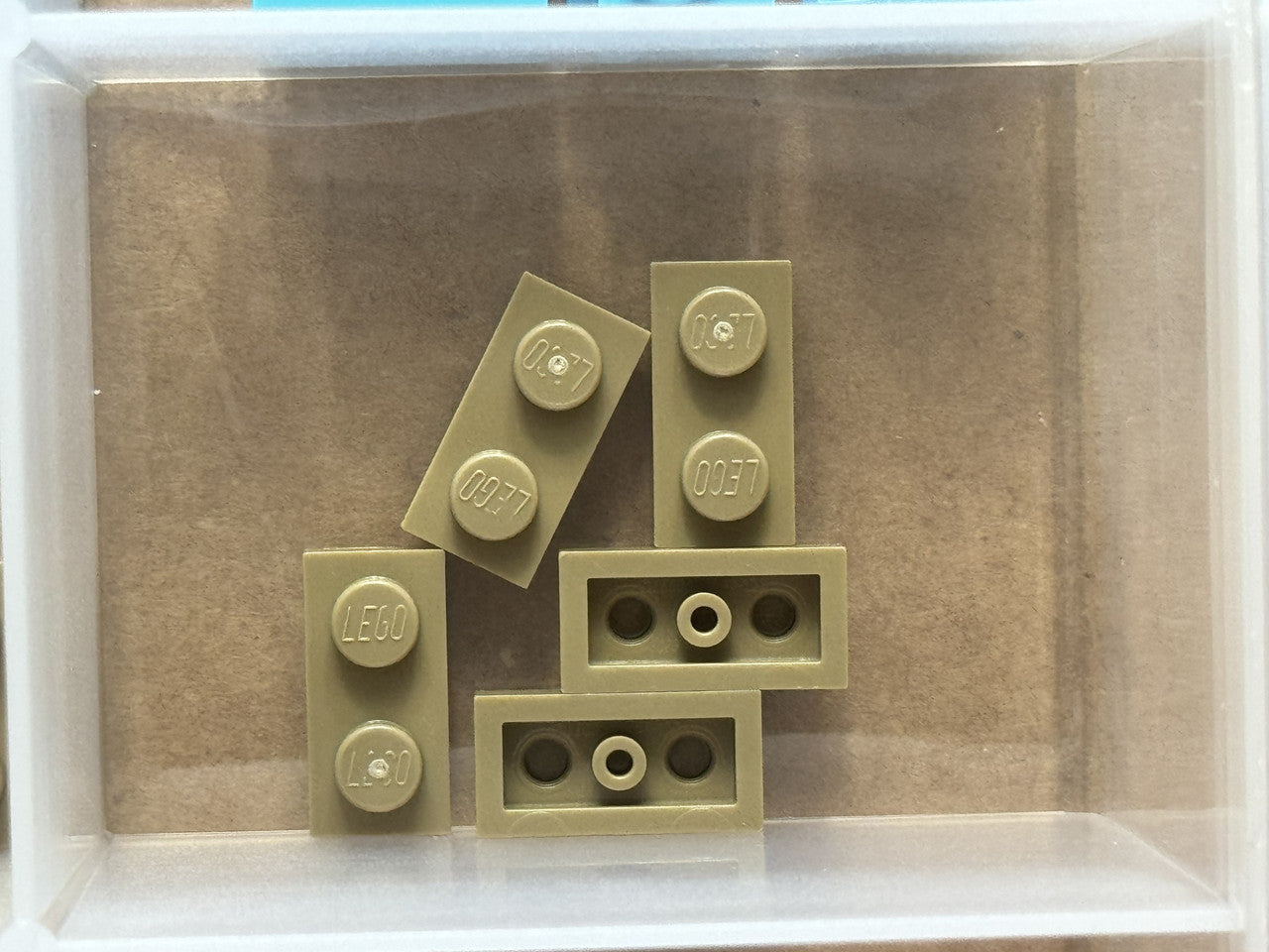 LEGO Parts - Dark Tan Plate 1 x 2 - No 3023 - QTY 5