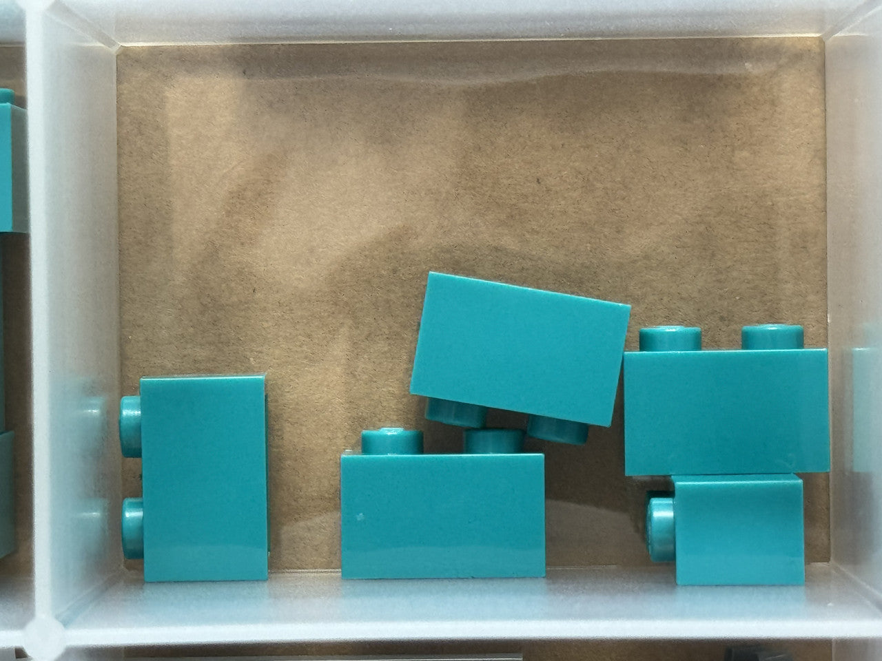 LEGO Parts - Dark Turquoise Brick 1 x 2 - No 3004 - QTY 5