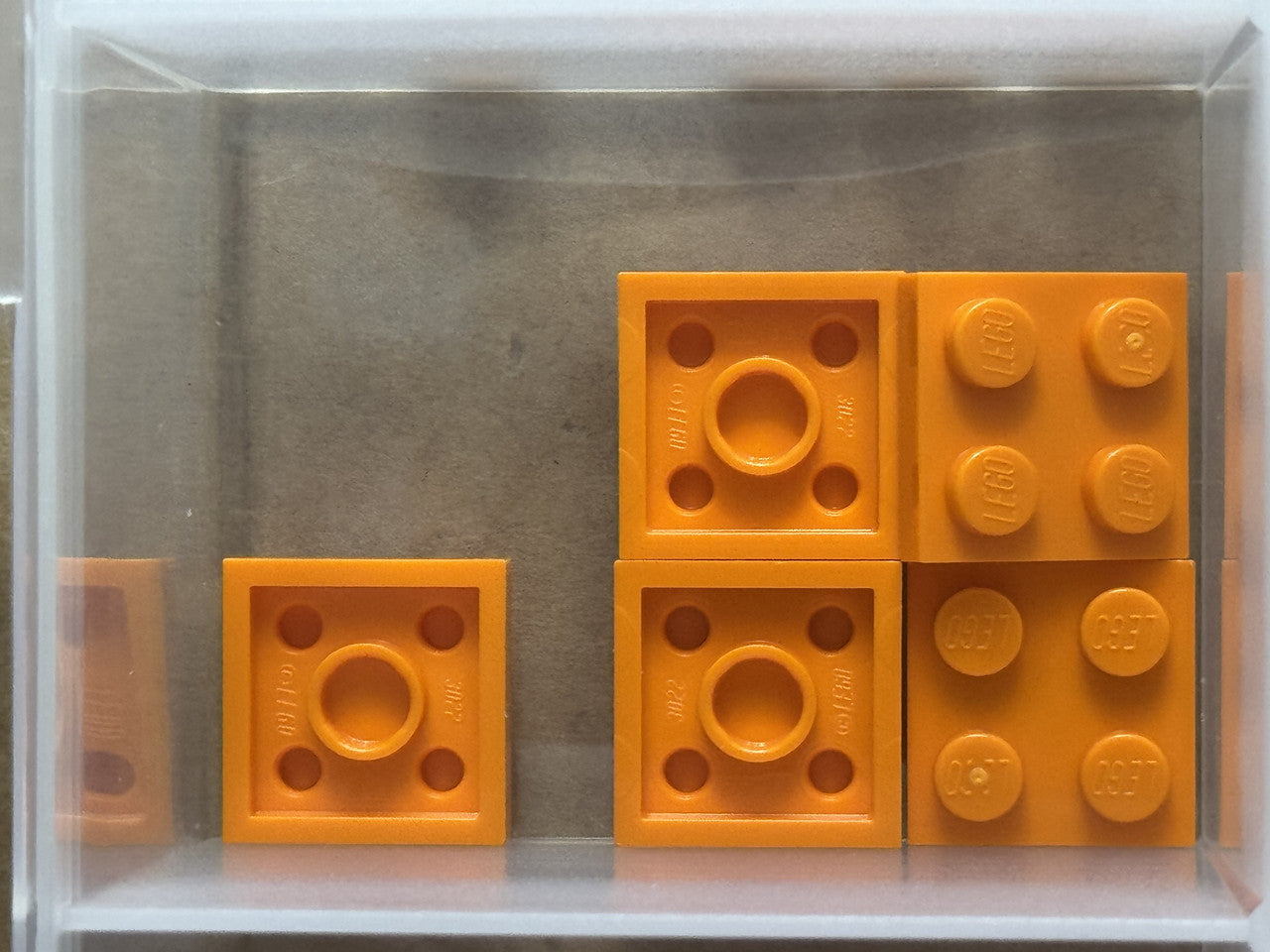 LEGO Parts - Orange Plate 2 x 2 - No 3022 - QTY 5