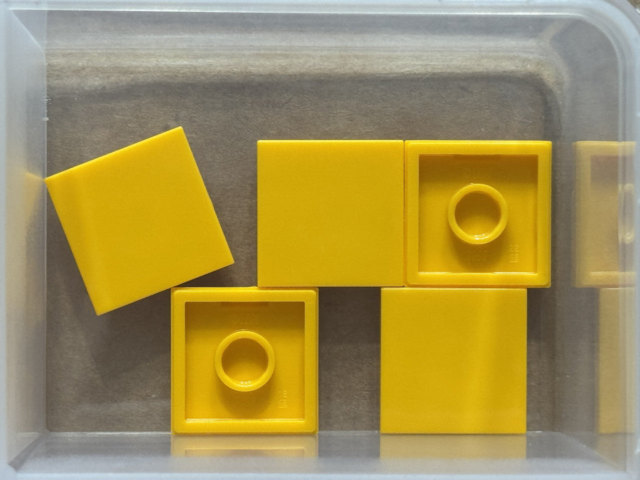 LEGO Parts - Bright Light Orange Tile 2 x 2 - No 3068 - QTY 5