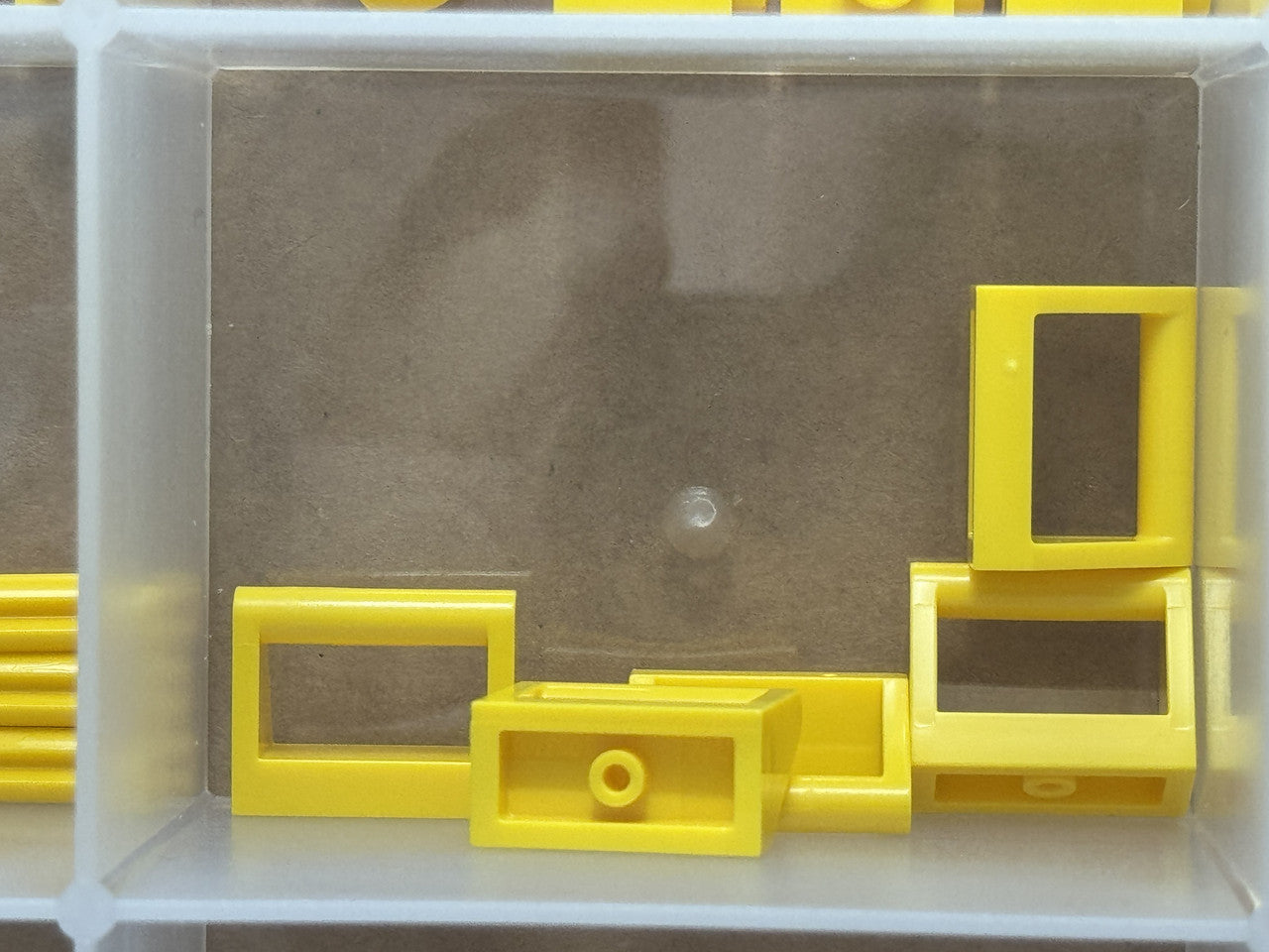 LEGO Parts - Yellow Tile, Modified 1 x 2 with Bar Handle - No 2432 - QTY 5