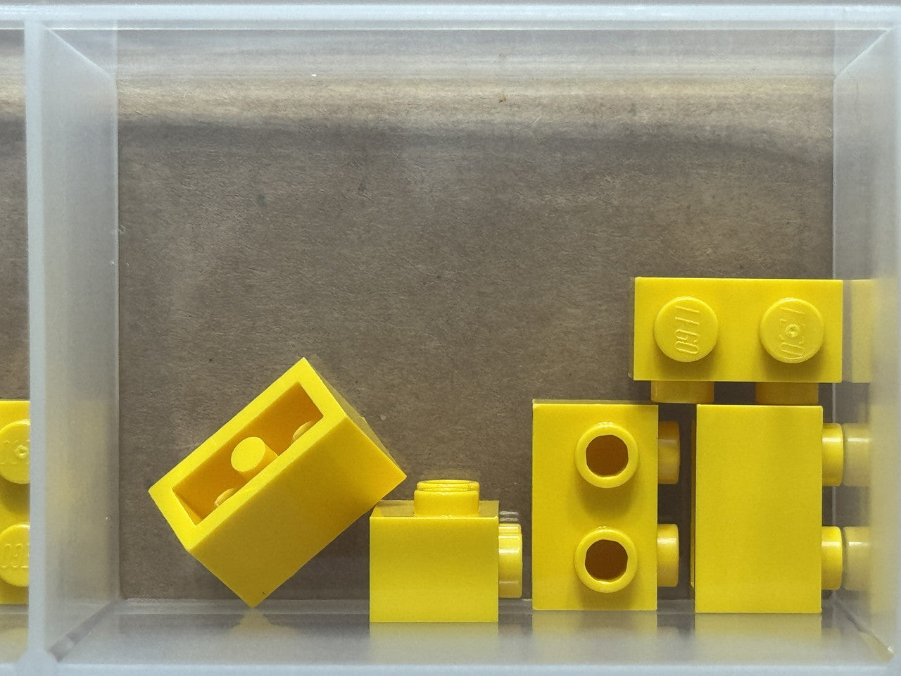 LEGO Parts - Yellow Brick 1 x 2 with Studs on 1 Side - No 11211 - QTY 5