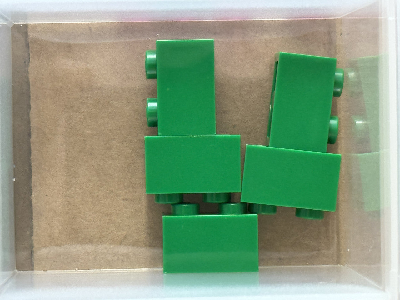 LEGO Parts - Green Brick 1 x 2 - No 3004 - QTY 5