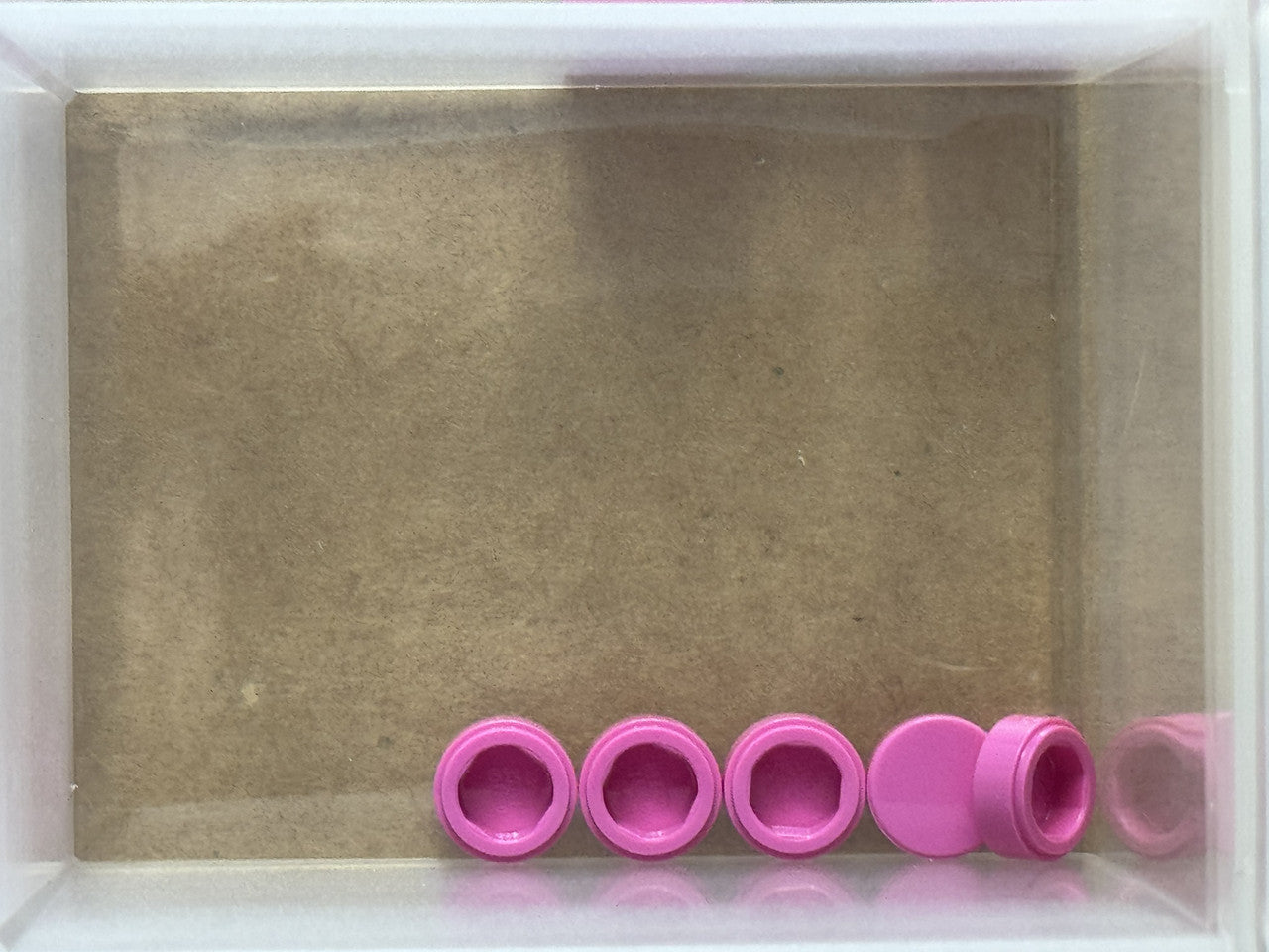 LEGO Parts - Dark Pink Tile, Round 1 x 1 - No 98138 - QTY 5