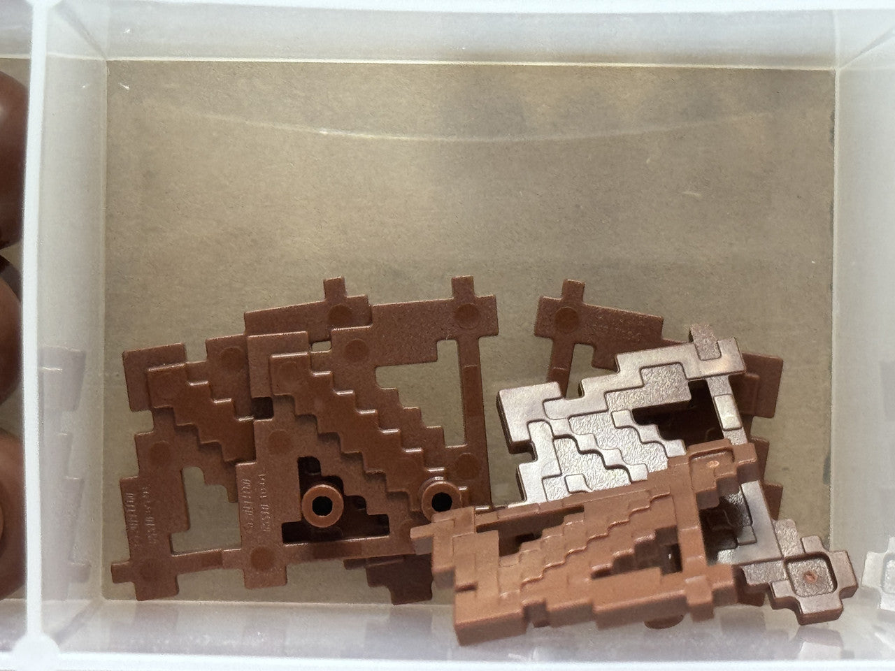 LEGO Parts - Reddish Brown Crossbow Arrow Pixelated - No 65510 - QTY 5