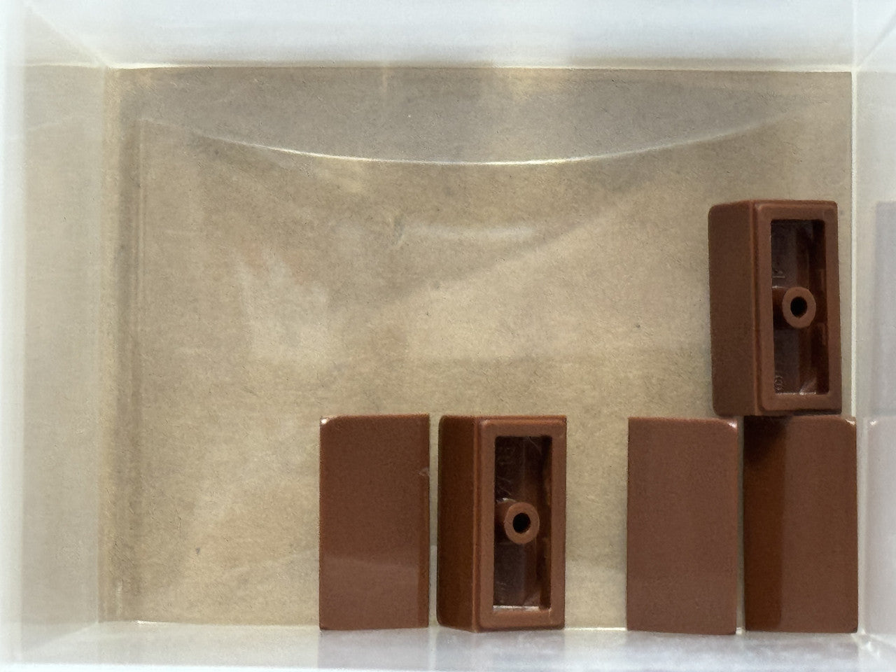 LEGO Parts - Reddish Brown Slope 30 1 x 2 x 2/3 - No 85984 - QTY 5