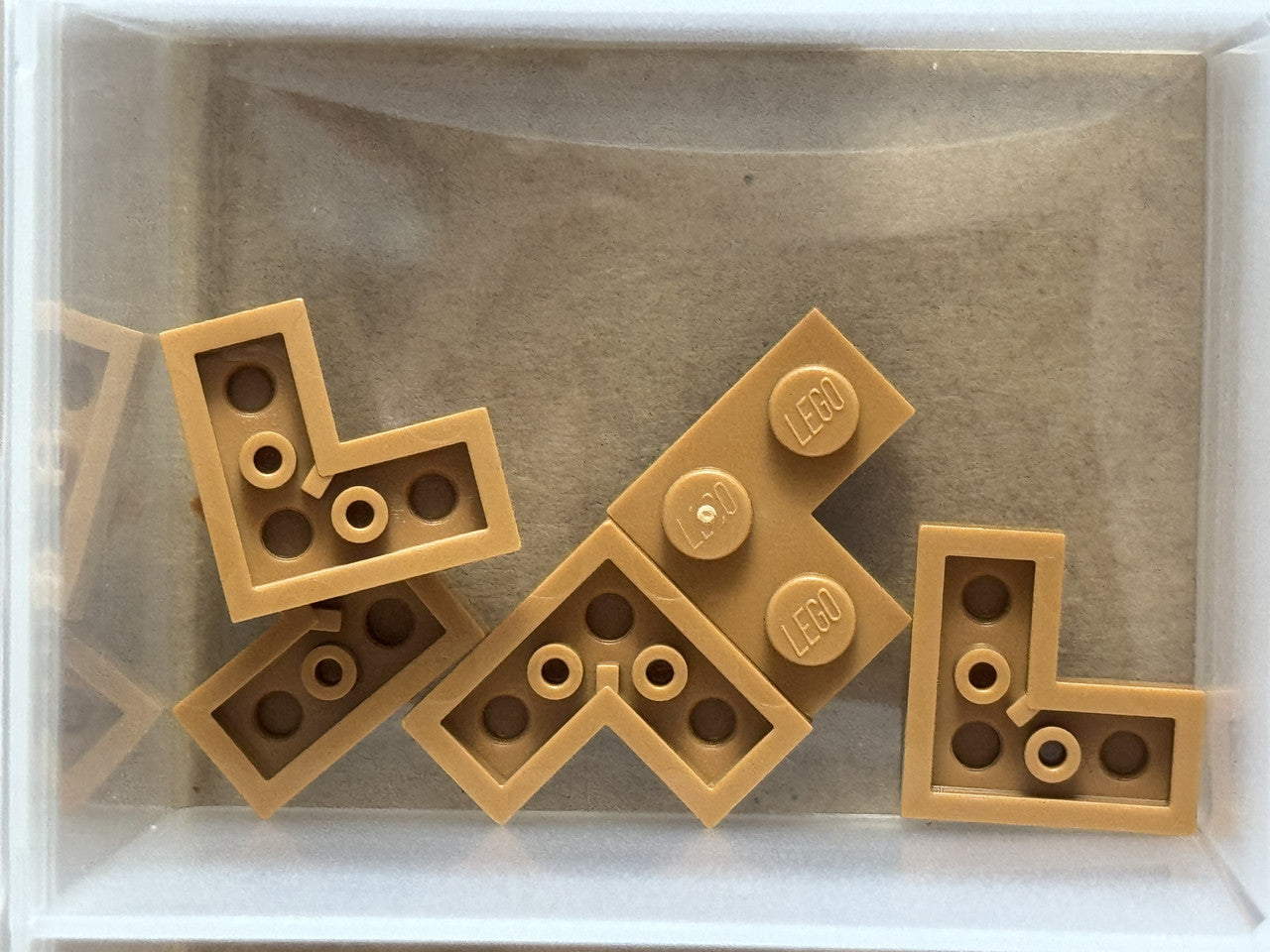 LEGO Parts - Medium Nougat Plate 2 x 2 Corner - No 2420 - QTY 5