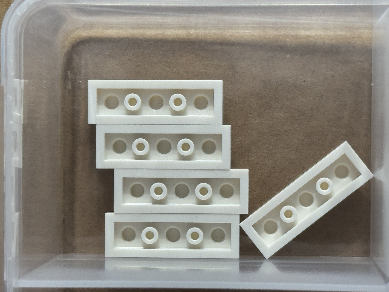 LEGO Parts - White Plate 1 x 3 - No 3623 - QTY 5