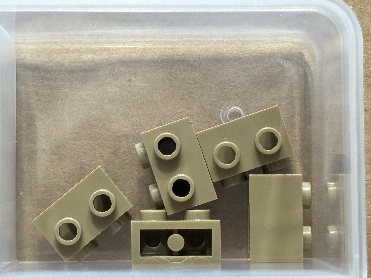 LEGO Parts - Dark Tan Brick 1 x 2 with Studs on 1 Side - No 11211 - QTY 5