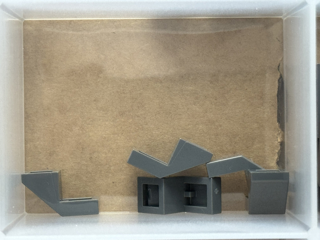 LEGO Parts - Dark Bluish Gray Slope 45 2 x 1 Cutout wo Stud - No 28192 - QTY 5