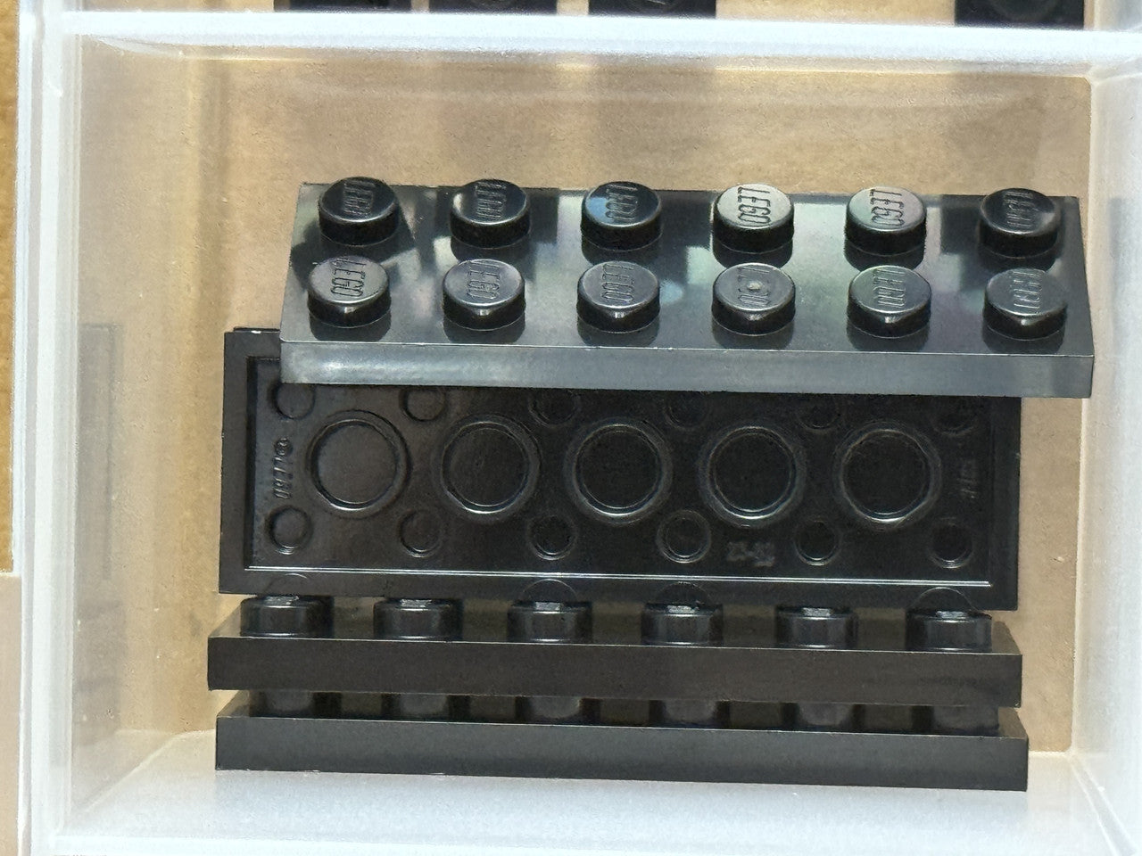 LEGO Parts - Black Plate 2 x 6 - No 3795 - QTY 5