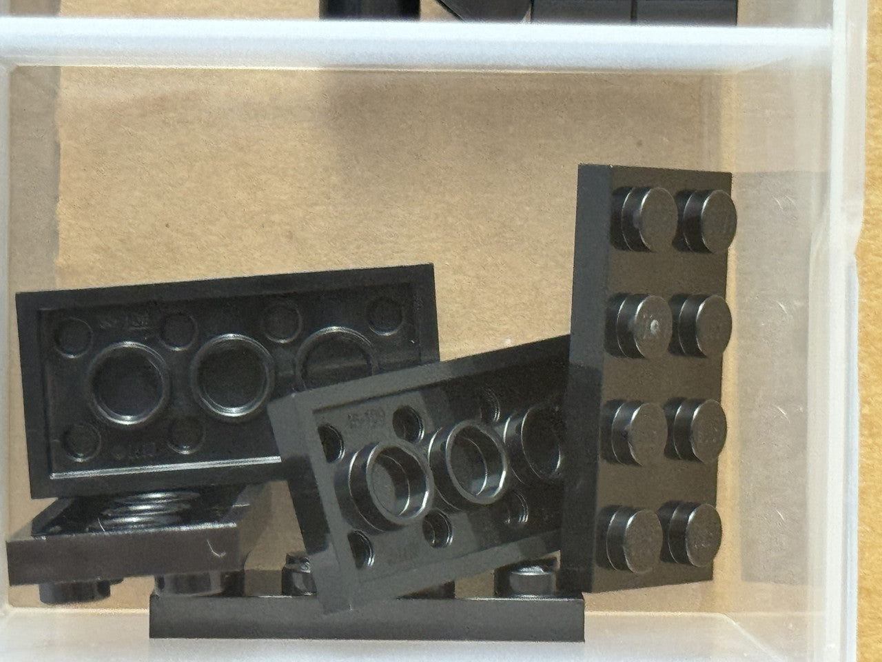 LEGO Parts - Black Plate 2 x 4 - No 3020 - QTY 5