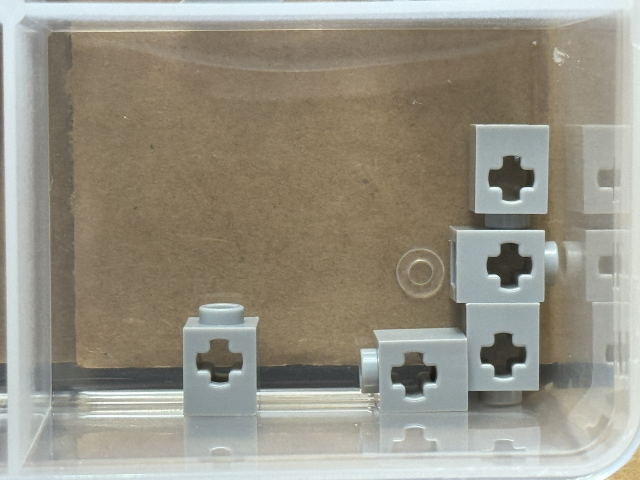 LEGO Parts - Light Bluish Gray Technic, Brick 1 x 1 Axle Hole - No 73230 - QTY 5